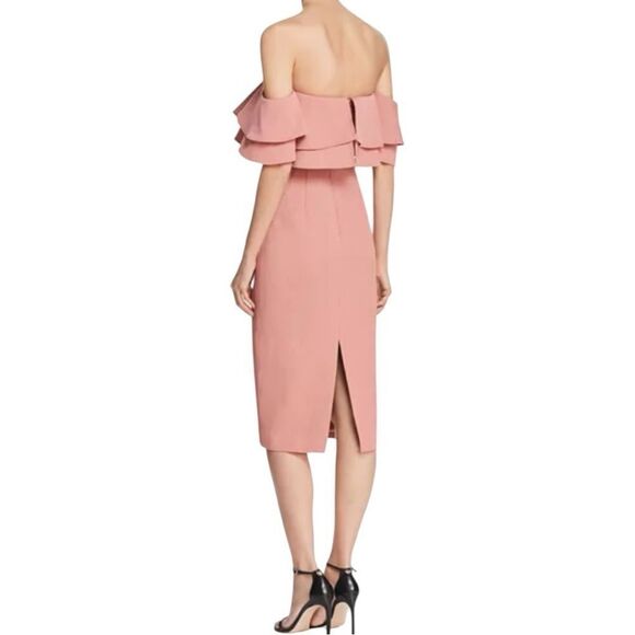 Keepsake Cold Shoulder Ruffle Dress Small - Picture 3 of 9